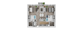 The Rome Floor Plan at Century Cedar Hill, Cedar Hill, TX